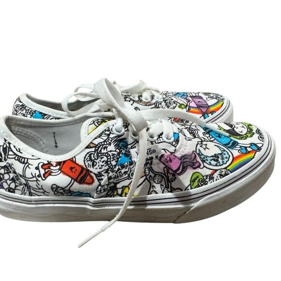 Vans Crayola Kids Colorful Graphic Sneakers, Size 3 - Picture 2 of 6